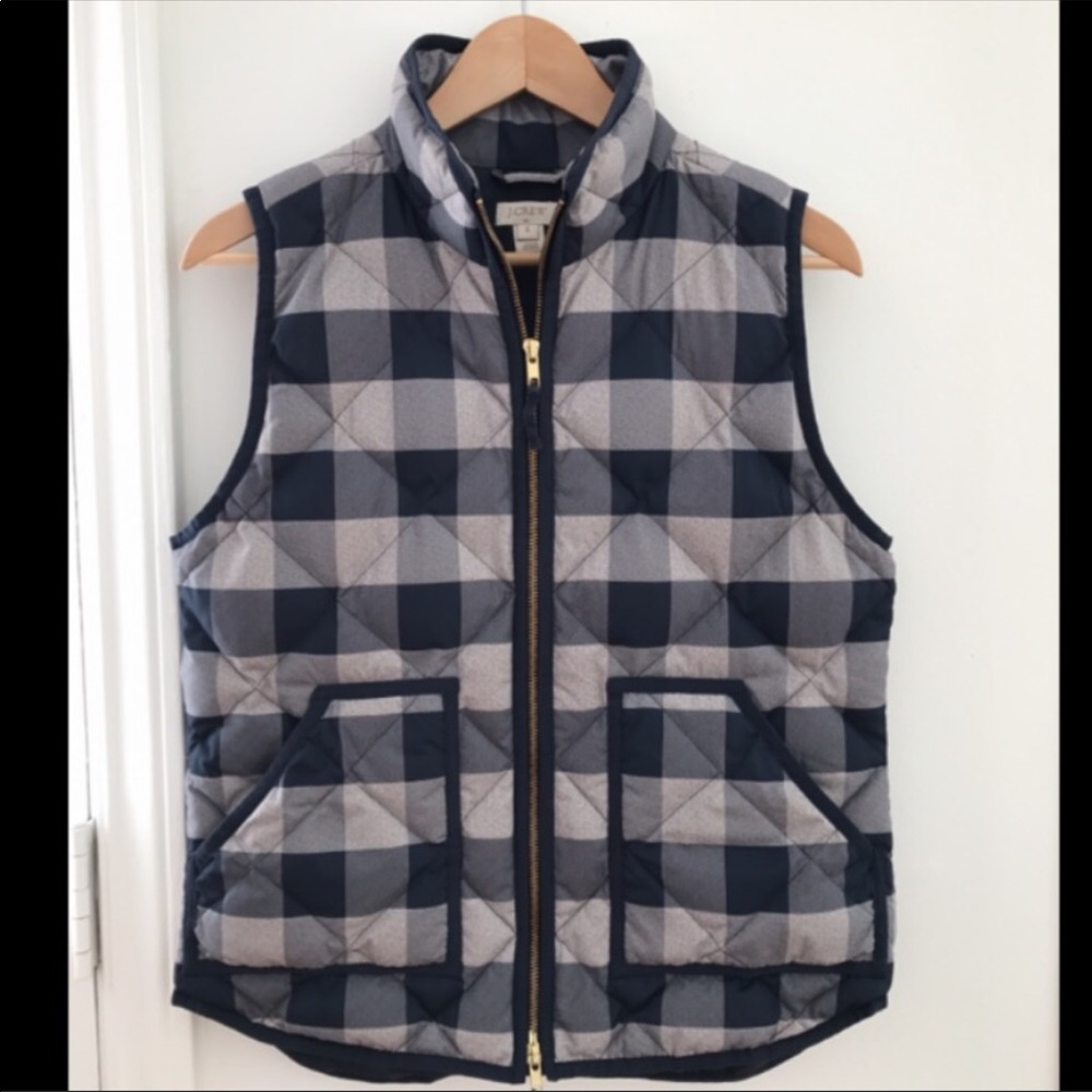 J Crew Plaid Excursion Vest